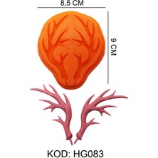 Depposite Boynuz Figürlü Gıda Silikon Kalıbı