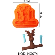 Depposite Geyik Figürlü Gıda Silikon Kalıbı