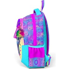 Coral High Kids Pembe Turkuaz Fil Desenli Üç Bölmeli Okul Sırt Çantası 23650