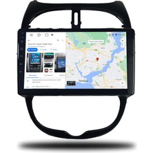 Navico Peugeot 206 Android Carplay Multimedya 1999-2011 4gb Ram + 32GB Hafıza + 4 Çekirdek