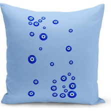 Bertille Home Nazar Serisi Çift Tarafı Dijital Baskılı Kırlent Kılıfı (Evil Eye Cushion Cover)