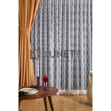 Lunett Home Kullanıma Hazır Hardal Rengi Sık Pile 1x3 Dikim Fon Perde Tek Kanat 9202