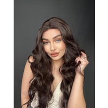 Peruk Market Doğal Dalgalı Görünüme Sahip Tül Tepeli Peruk