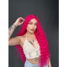 Peruk Market Afro Dalga Görünümlü Tül Peruk Ekstra Uzun