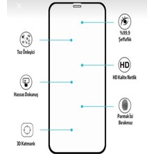 Kens Teknoloji iphone 14 Plus Ekran Koruyucu Tam Kaplayan Iç Kulaklık Filtreli Antistatik Cam