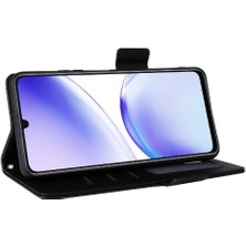 BDT Boutique Realme C53 4g Manyetik Kart Yuvaları Için Kılıf Tutucu Cüzdan Pu Deri Yan (Yurt Dışından)