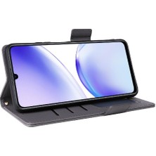 BDT Boutique Realme C53 4g Manyetik Kart Yuvaları Için Kılıf Tutucu Cüzdan Pu Deri Yan (Yurt Dışından)