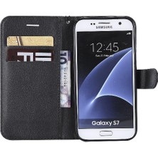 BDT Boutique Samsung Galaxy S7 Klasik Düz Renk Iş Cüzdan Telefon Için Flip Case (Yurt Dışından)