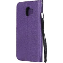 BDT Boutique Kart Yuvası Klasik Düz Renk ile Samsung Galaxy J4 2018 Için Flip Case (Yurt Dışından)