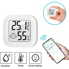 Gorgeous Bluetooth Uyumlu Smile Mini LCD Dijital Termometre (Yurt Dışından)