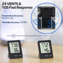 Gorgeous LCD Ekranlı Dijital Termometre Higrometre, Nem Ölçer, 2'li Paket (Yurt Dışından)