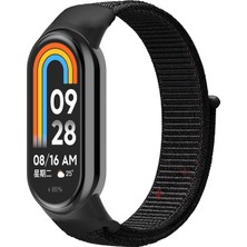 Xiaomi Mi Band 8 Ile Uyumlu Hasır Nylon Akıllı Bileklik Kordon - Saat Kordonu