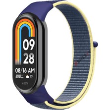 Xiaomi Mi Band 8 Ile Uyumlu Hasır Nylon Akıllı Bileklik Kordon - Saat Kordonu