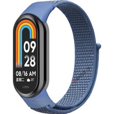 Xiaomi Mi Band 8 Ile Uyumlu Hasır Nylon Akıllı Bileklik Kordon - Saat Kordonu