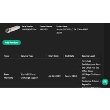 Hp Aruba J4858D 1G Sfp Lc Sx 500M Mmf Xcvr