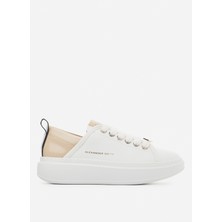 Alexander Smith Beyaz Krem Kadın Deri Sneaker ASAZWYW0487WNU