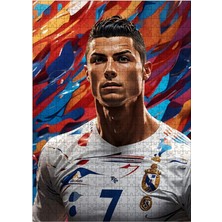 Tablomega Ahşap Mdf Puzzle Yapboz Cristiano Ronaldo Futbolcu 500 Parça 50*70 cm