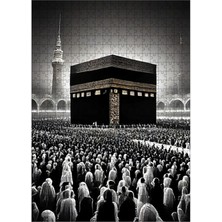 Tablomega Ahşap Mdf Puzzle Yapboz Siyah Beyaz Kabe 500 Parça 50*70 cm