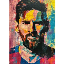 Tablomega Ahşap Mdf Puzzle Yapboz Lionel Messi Futbolcu 500 Parça 50*70 cm