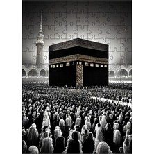 Tablomega Ahşap Mdf Puzzle Yapboz Siyah Beyaz Kabe 120 Parça 25*35 cm