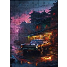 Karizma Tablo Ahşap Mdf Puzzle Yapboz Klasik Araba 120 Parça 25*35 cm