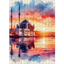 Karizma Tablo Ahşap Mdf Puzzle Yapboz Ortaköy Camii 255 Parça 35*50 cm