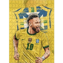 Ekart Ahşap Mdf Puzzle Yapboz Neymar Futbolcu 255 Parça 35*50 cm