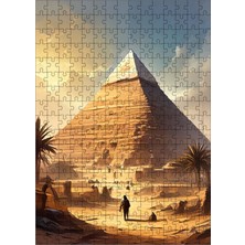 Ekart Ahşap Mdf Puzzle Yapboz Mısır Piramidi 255 Parça 35*50 cm