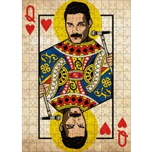 Ekart Ahşap Mdf Puzzle Yapboz Freddie Mercury Queen Grubu 255 Parça 35*50 cm