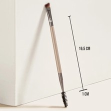 Demstar Professional Luxury Duo Eyebrow Brush Çift Taraflı Eyeliner Kaş ve Kirpik Fırçası No:39