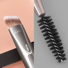 Demstar Professional Luxury Duo Eyebrow Brush Çift Taraflı Eyeliner Kaş ve Kirpik Fırçası No:39