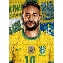 Karizma Tablo Ahşap Mdf Puzzle Yapboz Neymar Futbolcu 255 Parça 35*50 cm