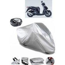 CoverPlus Honda Ps 150I  Arka Çanta Uyumlu Su Geçirmez Motosiklet Brandası