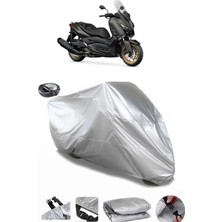 CoverPlus Yamaha X-Max 400 Iron Max  Arka Çanta Uyumlu Su Geçirmez Motosiklet Brandası