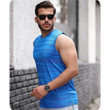 Spor Life Mens Style Mikro Baskılı Desenli Sporcu Atlet