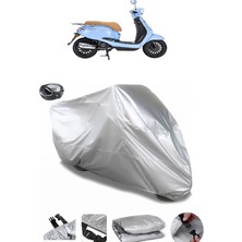 CoverPlus Kanuni Visal 125  Arka Çanta Uyumlu Su Geçirmez Motosiklet Brandası
