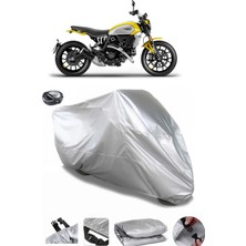 CoverPlus Ducati Scrambler Icon  Arka Çanta Uyumlu Su Geçirmez Motosiklet Brandası