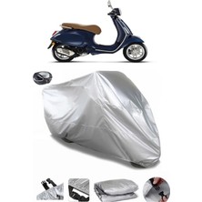 CoverPlus Vespa Primavera 50  Arka Çanta Uyumlu Su Geçirmez Motosiklet Brandası