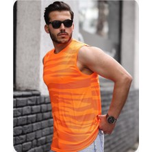 Spor Life Mens Style Mikro Baskılı Desenli Sporcu Atlet