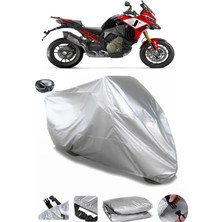 CoverPlus Ducati Multistrada V4 Pikes Peak  Arka Çanta Uyumlu Su Geçirmez Motosiklet Brandası