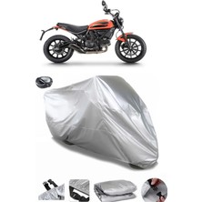 CoverPlus Ducati Scrambler Sixty2  Arka Çanta Uyumlu Su Geçirmez Motosiklet Brandası