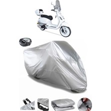 CoverPlus Arora Safari 125  Arka Çanta Uyumlu Su Geçirmez Motosiklet Brandası