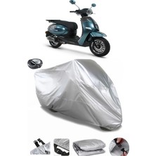 CoverPlus Kuba Brilliant 50  Arka Çanta Uyumlu Su Geçirmez Motosiklet Brandası