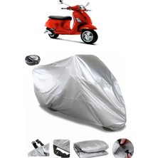 CoverPlus Vespa Lx 150 3V I.e  Arka Çanta Uyumlu Su Geçirmez Motosiklet Brandası