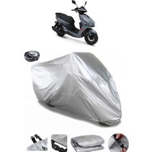 CoverPlus Kuba Pesaro 125 x  Arka Çanta Uyumlu Su Geçirmez Motosiklet Brandası