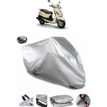 CoverPlus Sym Fiddle Iı 125  Arka Çanta Uyumlu Su Geçirmez Motosiklet Brandası