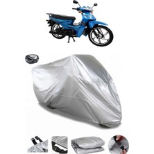 CoverPlus Mondial 100 Sfc Snappy x  Arka Çanta Uyumlu Su Geçirmez Motosiklet Brandası