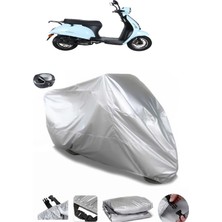 CoverPlus Kuba Blueberry  Arka Çanta Uyumlu Su Geçirmez Motosiklet Brandası