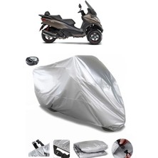 CoverPlus Piaggio Mp3 500  Arka Çanta Uyumlu Su Geçirmez Motosiklet Brandası