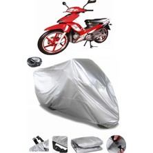 CoverPlus Modenas Modesa 100 Arka Çanta Uyumlu Su Geçirmez Motosiklet Brandası